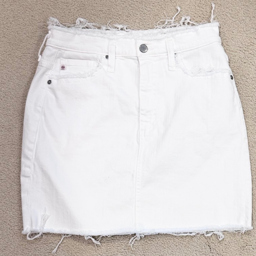 AG Vera White Mini Skirt S29R